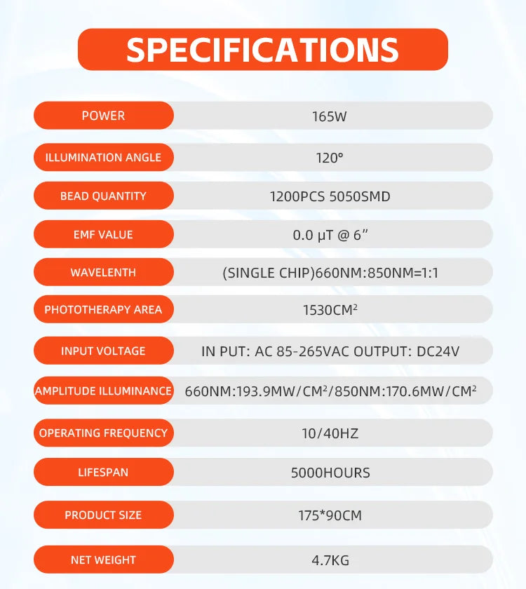 2025 660nm 850nm LED red light therapy yoga mat home health relaxation equipment whole body near infrared mat large mat