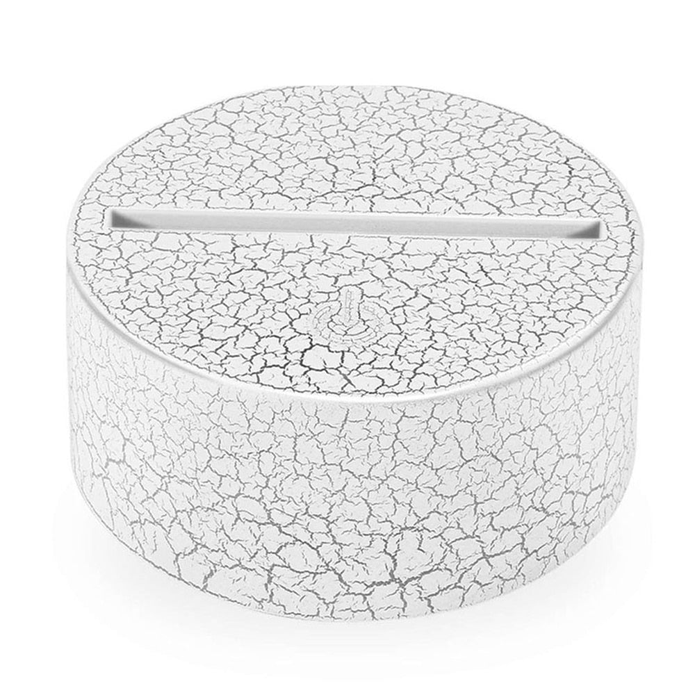 Acrylic 3D LED Lamp Base Table Night Light Base LED 7 Color-Adjust ABS USB Remote Control Lighting Accessories Bulk Wholesale