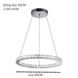 Luxury Large 5 Rings Led Round Crystal Chandelier light Spiral Pendant Lamp Modern Chandelier Light Fixtures Stair Hotel Lamp