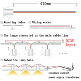 20pcs LED Spotlight Dimmable 12V 3V 24V Downlight 1W Recessed Ceiling Lamp Kitchen Cabinet Stair Spot Bulb Light