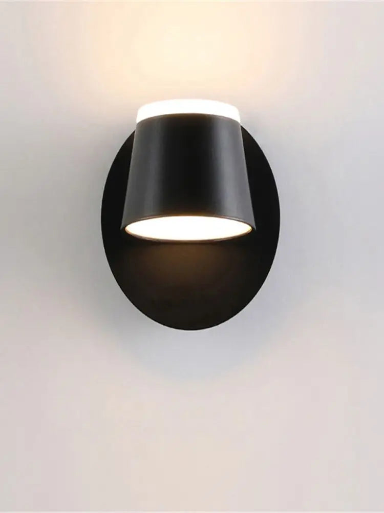 Nordic Rotatable LED Wall Sconce Lamp - Modern Minimalist Wall Light for Bedroom Bedside Reading, Bathroom, Aisle & Hotel Decor