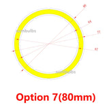 COB LED Angel Eyes Ring Light Chip (12V DC, 20mm–120mm) - Aluminum Board Light Source