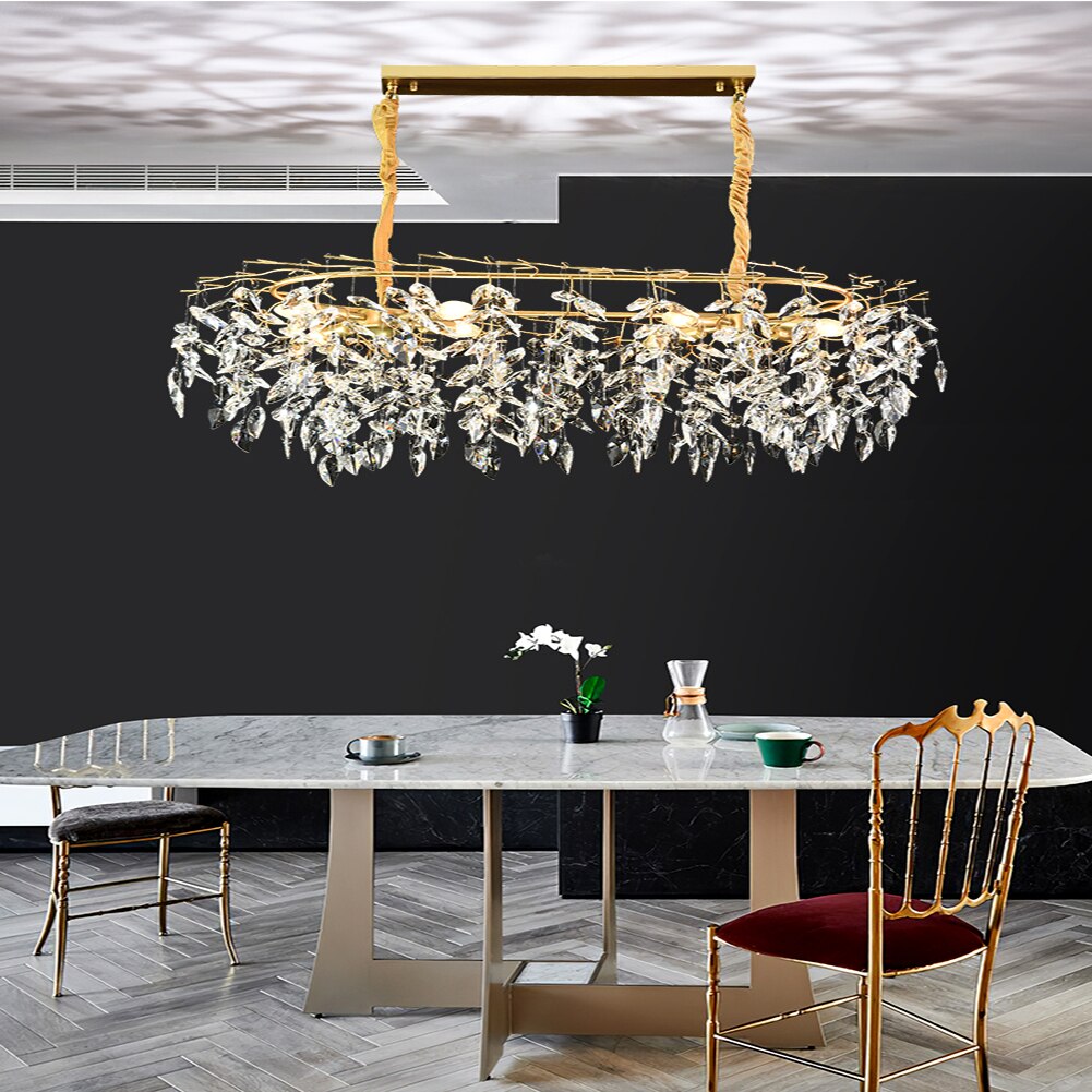 Luxury Crystal Chandelier Attic Ceiling Chandelier Art Living Room Lamp Bedroom Decoration Interior Lighting Lustres