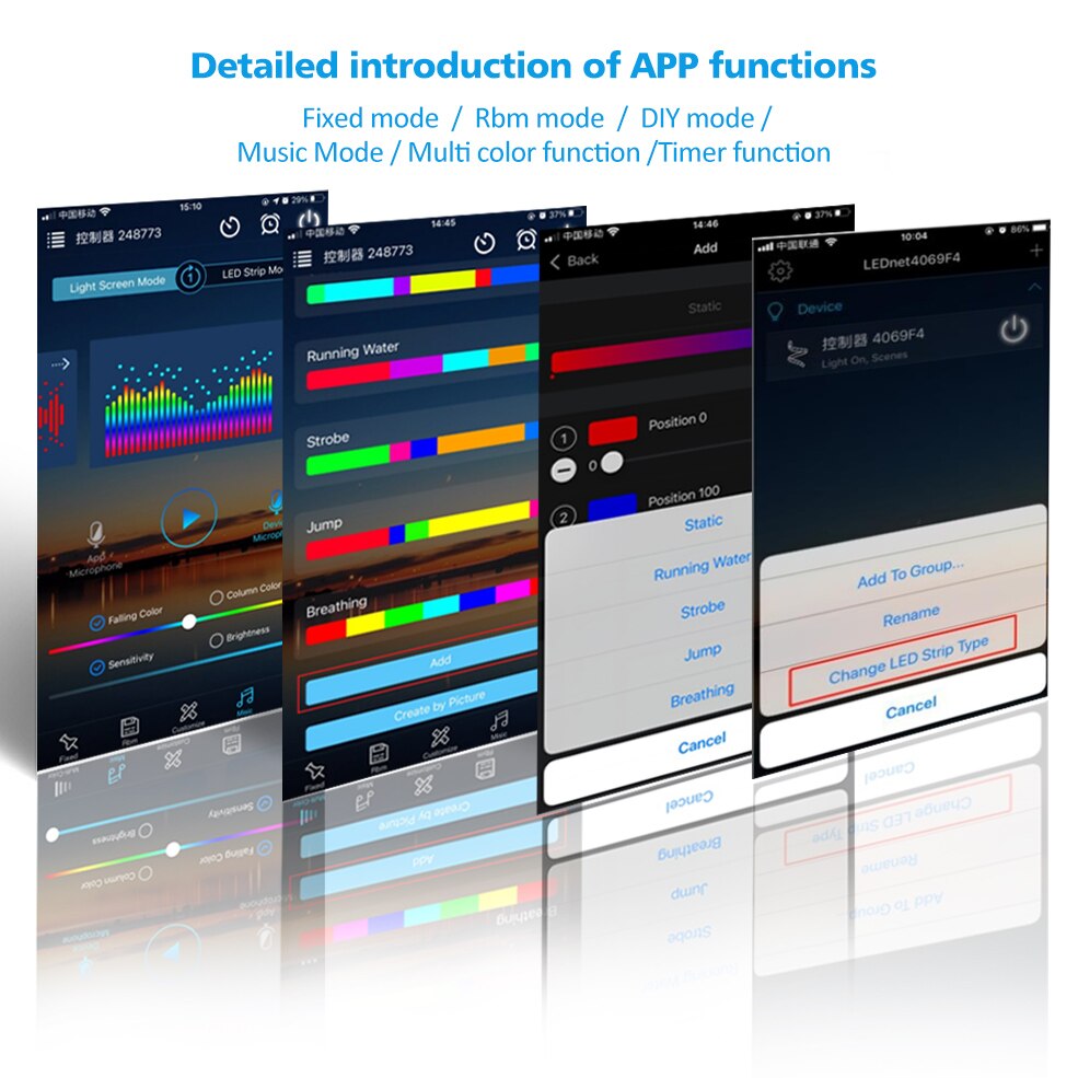 DC5V-24V WS2812B WiFi Voice Music SPI Led Controller for 3PIN WS2811 WS2812 RGB IC LED Light Strip Magic Home APP Support Alexa