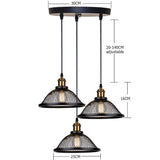 Vintage Retro Black Iron Net-Cage Kitchen Pendant Light E27 LED Hang lamp Fixture For Bedroom Living Room Restaurant