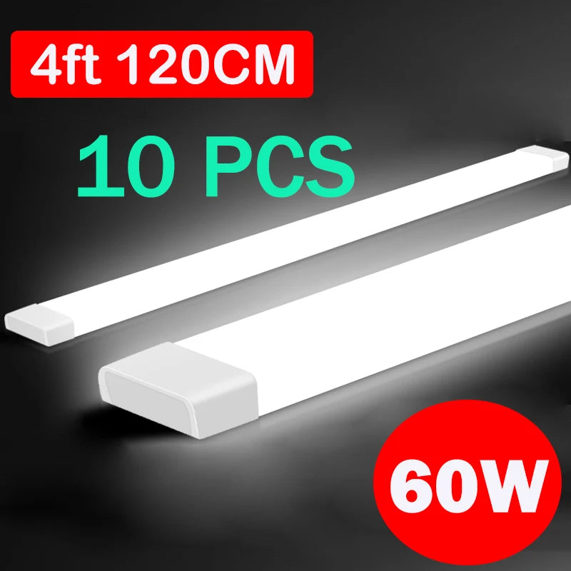 4ft (120cm) T5/T8 LED Tube Light (40W/60W, 220V) - Cold White & Warm White Ceiling Lamp Bar for Home, Office & Workshop