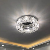 Modern K9 Crystal Ceiling Lamp Fashion Trend Living Room Lamp Children Bedroom Dining Table LED Ceiling Lamp Round