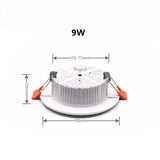 Dimmable 5W-36W LED Ceiling Lamp Recessed SMD Downlight 24W 30W Spot Light AC85-260V For Living Room and Shopping Mall Lighting