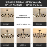 Nordic chandelier Living room lustre simple modern restaurant bedroom led lamps indoor lighting decoration Dining table light