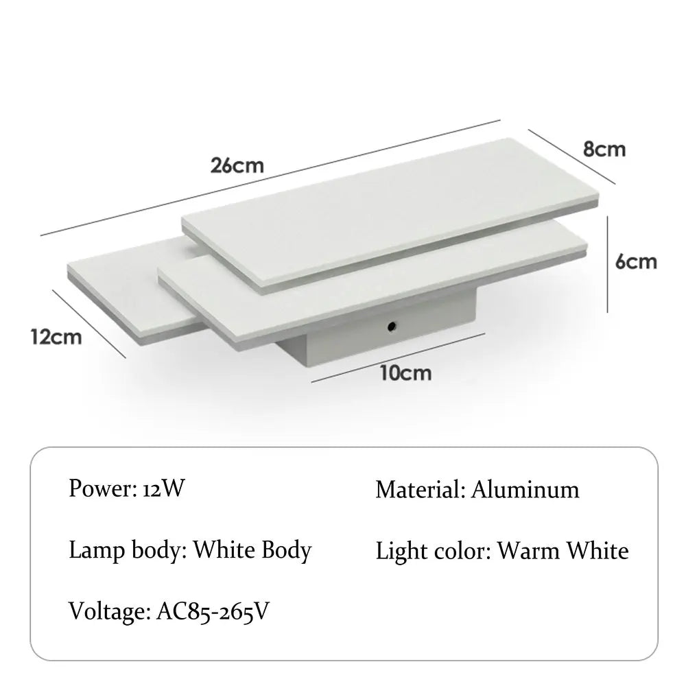 Modern Minimalist Indoor LED Wall Lamp - Simple Accent Sconce Light Fixture for Bedroom Bedside, Living Room Background Wall & Aisle Corridor