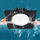 IP65 Led Black Ceiling Lamp Waterproof Downlight Recessed Lights Square Led Spot Lighting For Bathroom Toilet Living Room Foyer