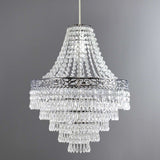 Plastic Large Acrylic Chandelier Shade 47cm Easy Fit Pendant Droplets Lamp Shade no Bulb (Without Light Cord Kit)