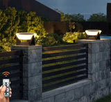 VZVI Solar Lights Outdoor Garden Light Column Lamps Post Light Waterproof Fence Gate Cap Light Lantern Head Lamp Patio Decor