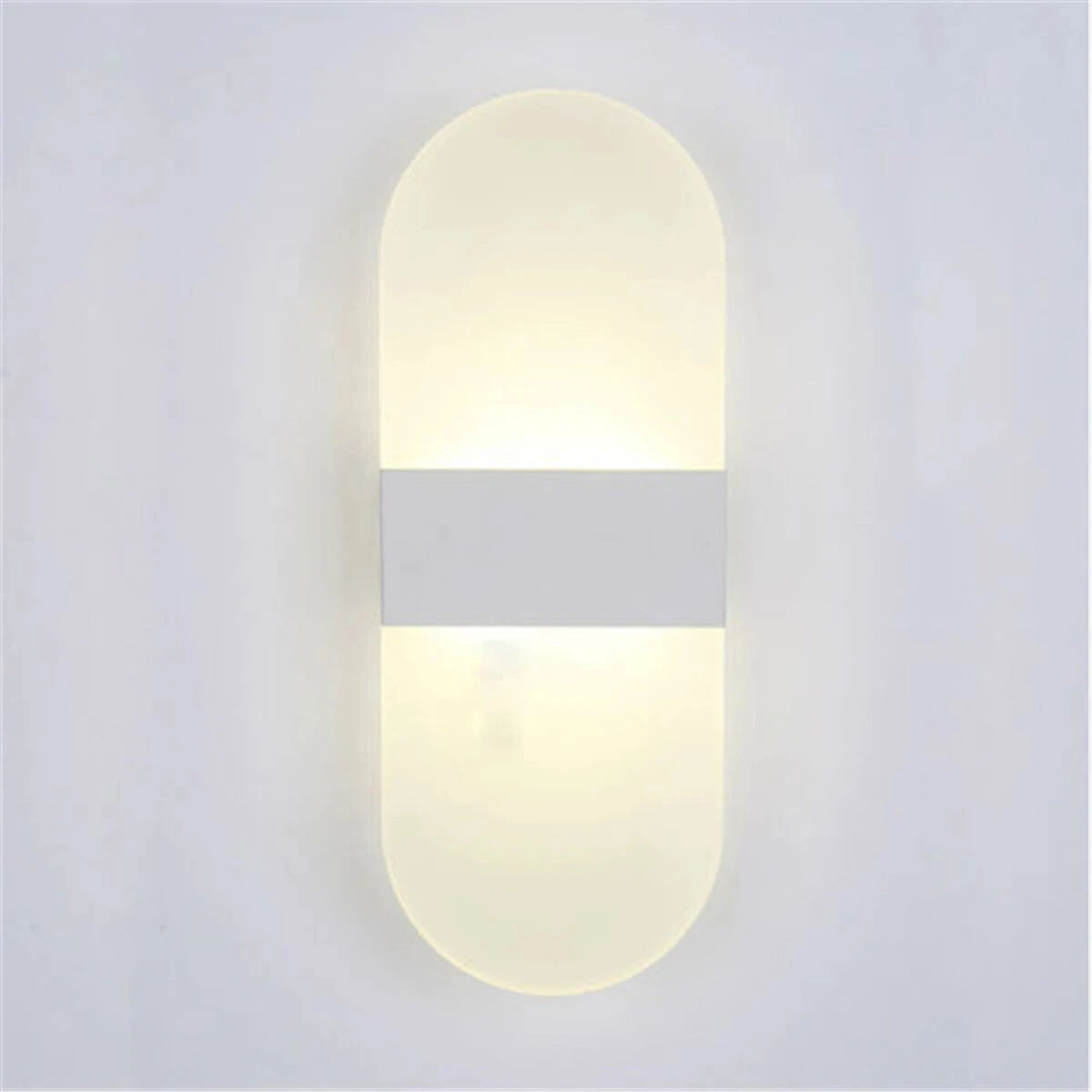 Modern Rectangular LED Acrylic Wall Sconce (AC 85-265V) - Indoor Wall Light for Living Room, Bedroom TV Background & Corridor