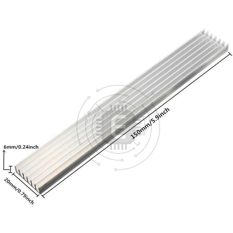 1PCS 150x20x6mm Solid State Hard Disk Aluminum Heatsink Radiator Chip Heat Dissipation LED Power IC PC Heat Sink