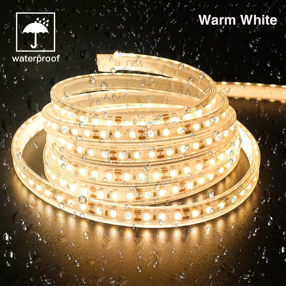 DC 12V/24V LED Strip Waterproof IP67 120LEDs/m Natural White 4000K /Warm White Flexible Tape 2835 LED Light Lamp 0.5m-10m