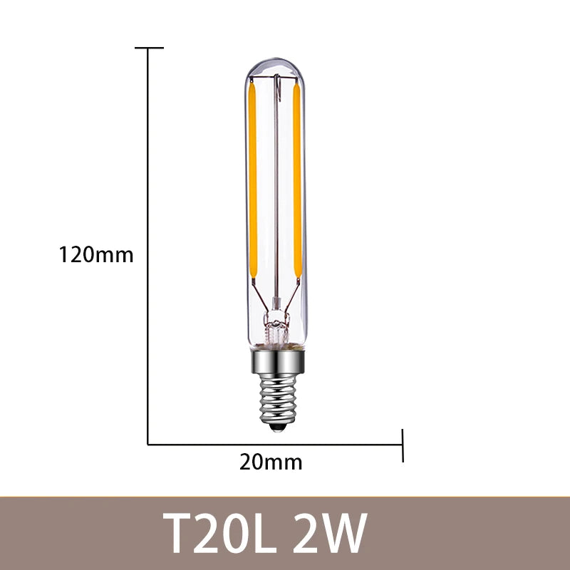 Vintage LED Filament Bulbs C7 C35 T20 G40 - 4W 6W Dimmable E14 E12 Decorative Ampoule