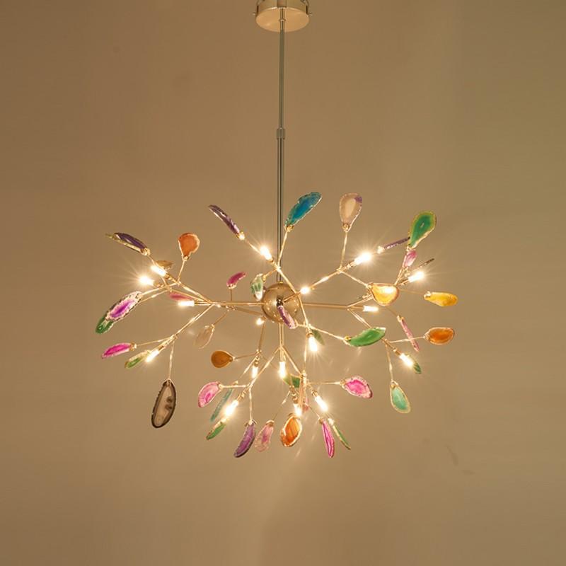 Nordic Luxury LED Chandeliers Indoor Master Bedroom Light Firefly Ceiling Lights for Living Room Lighting Kitchen Lamps Lustres