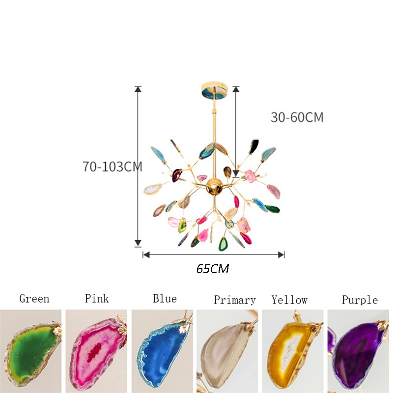 Nordic Luxury LED Chandeliers Indoor Master Bedroom Light Firefly Ceiling Lights for Living Room Lighting Kitchen Lamps Lustres