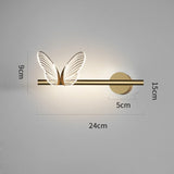 Butterfly LED Pendant Wall Lights Nordic Indoor Lighting Ceiling Lamp Bedside Lamp Hanging Lamps Modern Living Room Decoration