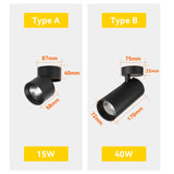 Led SpotLight 220V Spot light COB Ceiling Spots Lamp Led Downlight Foldable Fixture Track Light Indoor Lighting For Kitchen Home