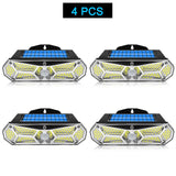 Solar Lights Outdoor Motion Sensor 158LEDs IP65 Waterproof Super Bright Solar Wireless Wall Lamp with 3Modes and 8Wide Angle