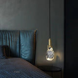 New Crystal Led Pendant lights Nordic luxury brass Dining Room Bar Kitchen suspension Luminaire bedroom bedside Hanging lamp