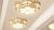 Fashion Flower Crystal LED Aisle Ceiling Chandelier Lamps Gold Plat fonier For Corridor Lustre Corridor Balcony Entrance lighting