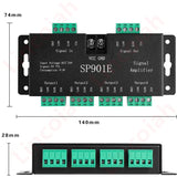 Signal Amplifier Repeater for WS2812B WS2811 WS2813 RGB Addressable LED Pixel Strip Programmable Matrix Panel Light