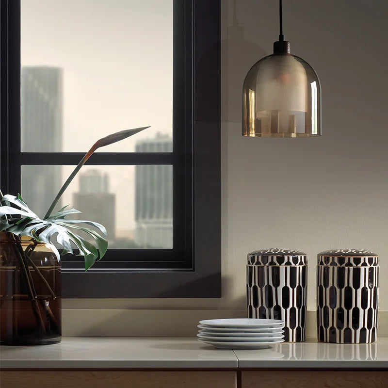 Nordic Modern loft hanging Glass Pendant Lamp Fixtures E14 LED Pendant lights for Kitchen Restaurant Bar living room bedroom