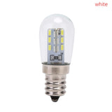 E12 220V LED Light Bulb with Clear Glass Shade - High Brightness Pure/Warm White Lamp for Sewing Machines & Refrigerators