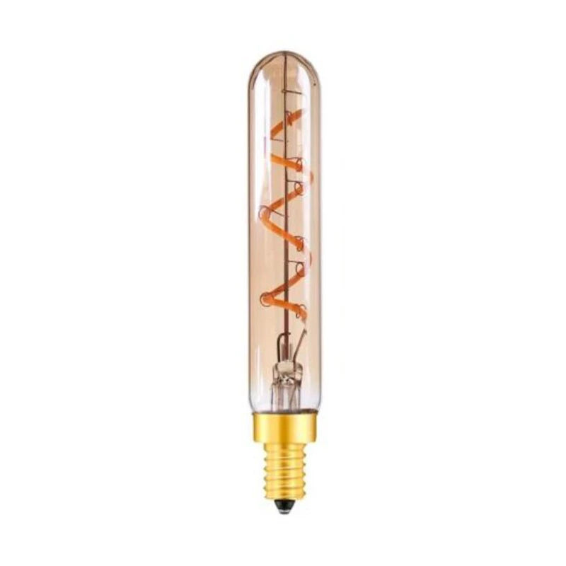 Vintage T20 T6 Tubular LED Filament Bulb - 1W 2W E12 E14 Dimmable Retro Light