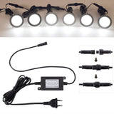LED Deck Lights 12V Dimmable Underground Lamp | Recessed Outdoor Stair Lighting | IP67 Waterproof Garden Lights