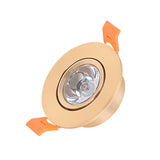 3W RGB LED Recessed Downlight & Spotlight (DC12V / 220V) - Dimmable Cabinet Light with Remote