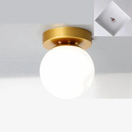 Modern Corridor Ceiling Light Nordic Personality Creative Round Glass Ball Ceiling Lamp For Home Kids Room Decorations Lighting