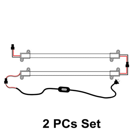 220V LED Rigid Strip Night Lamp Under Cabinets 72 LEDs 30cm 40cm 50cm 8W With Switch ON/OFF EU Plug LED Bar lights Desk Bulb