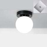 Modern Corridor Ceiling Light Nordic Personality Creative Round Glass Ball Ceiling Lamp For Home Kids Room Decorations Lighting