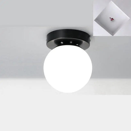 Modern Corridor Ceiling Light Nordic Personality Creative Round Glass Ball Ceiling Lamp For Home Kids Room Decorations Lighting