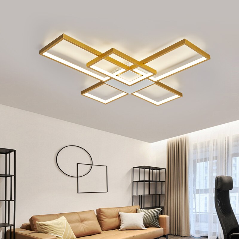 NEO Gleam Modern Led ceiling lighst Lamp for living room bedroom study room Gold/Black Color Ceiling Lamp