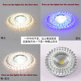 Modern Glass Crystal Garland Led Indoor Downlight for Living Room Kitchen restaurant Ceilings colorful Lighting Bull'S Eye Lamp