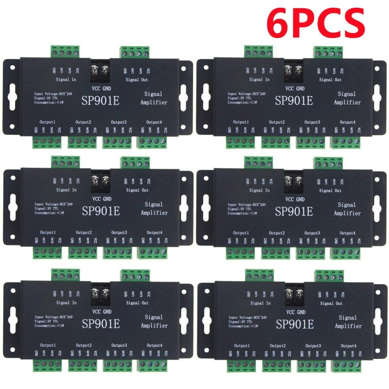 Signal Amplifier Repeater for WS2812B WS2811 WS2813 RGB Addressable LED Pixel Strip Programmable Matrix Panel Light