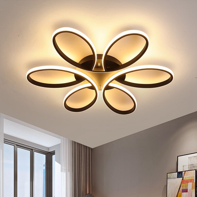 Modern led chandelier for living room bed room dining room office High brightness RC dimmable Indoor chandelier lighting