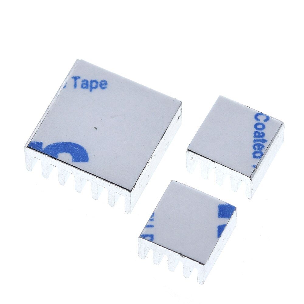Adhesive Raspberry Pi Heatsink Cooler Pure Aluminum Heat Sink Set Kit Radiator For Cooling Raspberry Pi 2 B