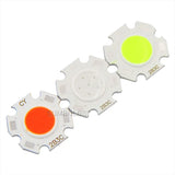 10-Pack 20mm Round COB LED Light Chips (DC 3W / 5W / 7W) - High-Power Light Source Modules