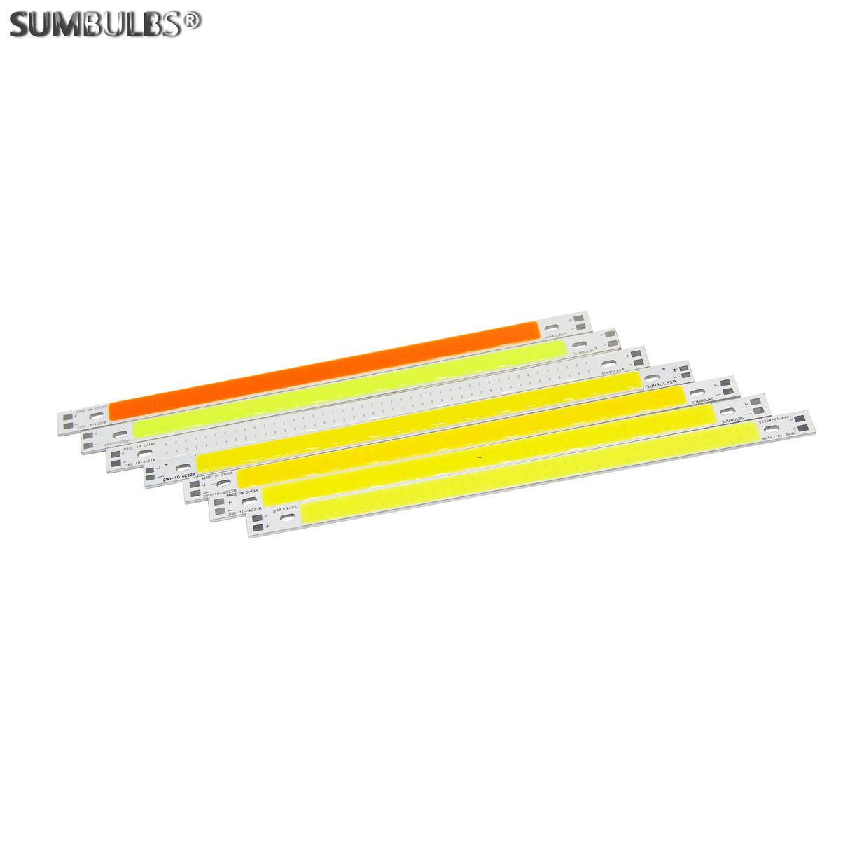LED 200*10mm DC 12V LED COB Bar Light Strip Source 10cm 10W Lamp Blue Green Red Warm Cool White Yellow LED 200mm COB Bulb