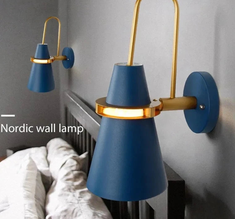 LED Wall Lights Decors Nordic Solid Lamps Indoor Lighting Fashion Colorful Decorative Bedroom Bedside Aisle Hotel