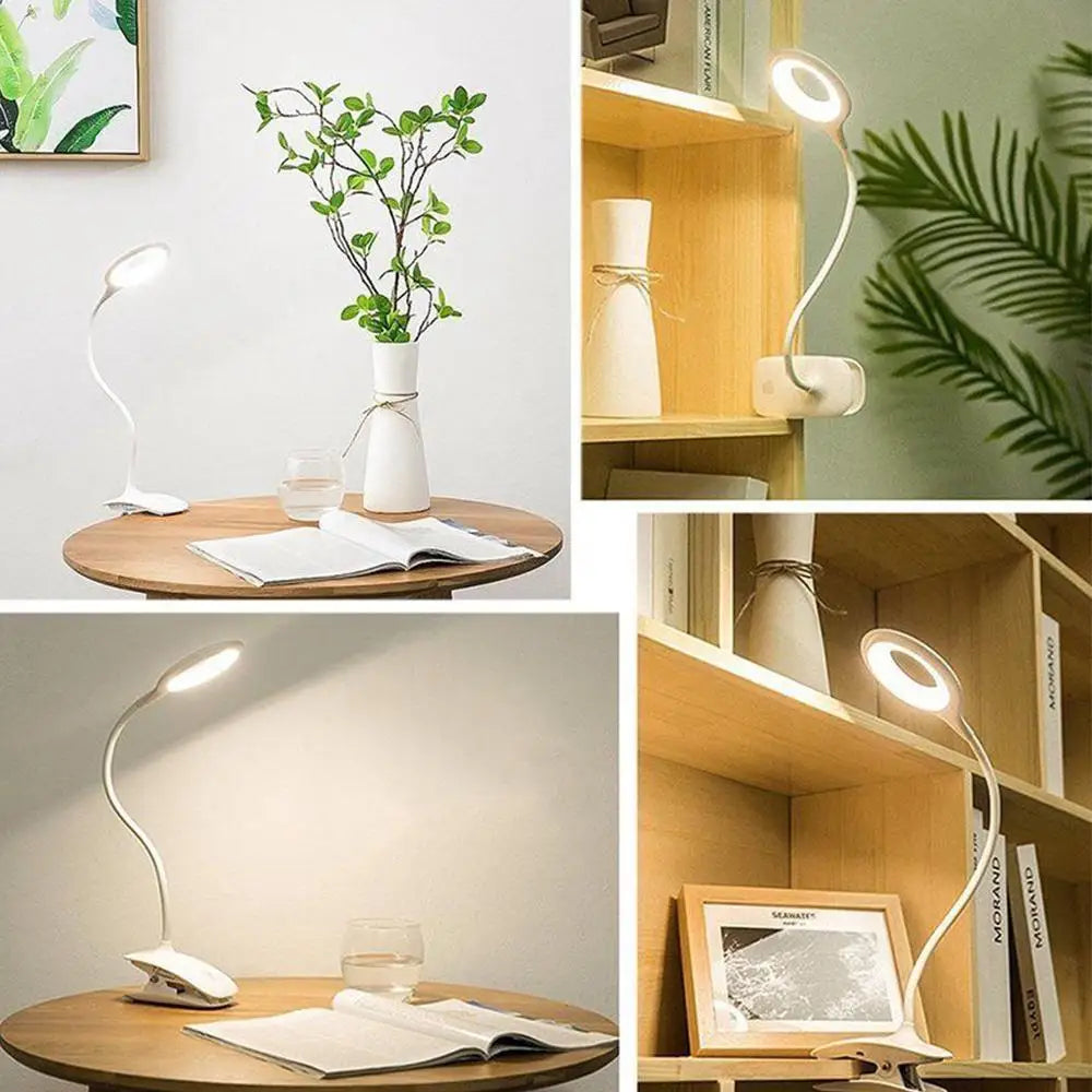 Desk Lamp Book Lamp Reading Light LED Clip Booklight Piano Study Flashlight Clip-On Home Decor Eye-Care Portable Torch