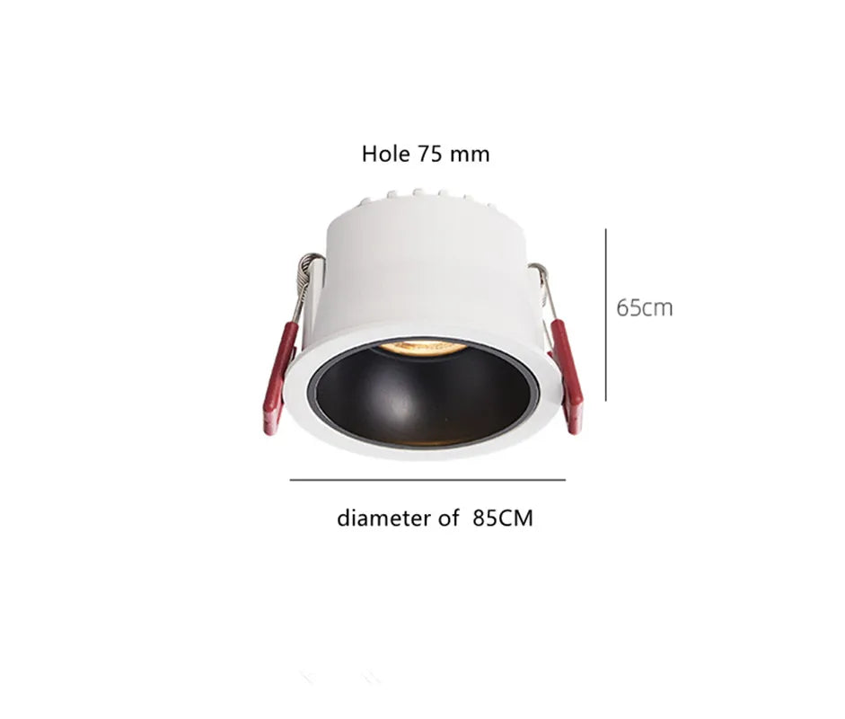 IP65 COB Waterproof Spotlight Recessed 5 Colors and 3 Emitting Colors