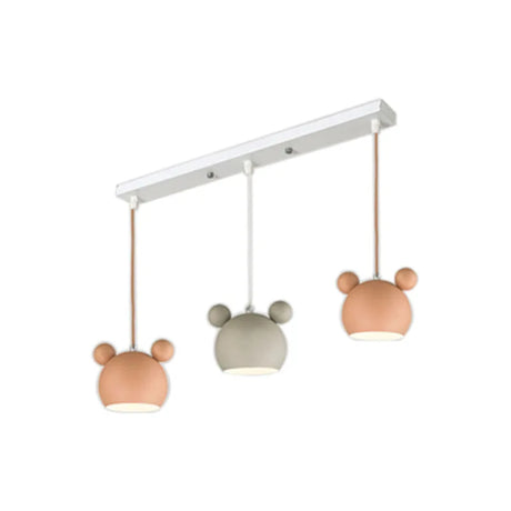 Nordic Style E27 Macaron Cartoon Pendant Lamp Simple Iron Child Room Chandelier For  Kitchen Living Room Hotel Indoor Lighting