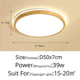 Modern Real Wooden LED Ceiling Lights For Bedroom Aisle Kitchen Dining Living Study Room Wardrobe Foyer Indoor Warm Home Lamps